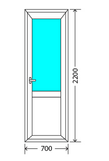 Балконный блок: дверь KBE Эталон 58 Луховицы